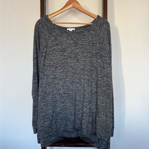Daily Ritual Charcoal Heather Top, EUC, Women’s XL